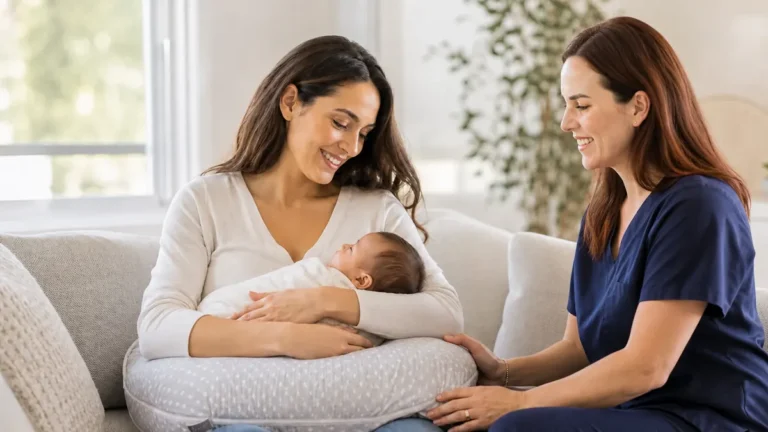 Elena Pajuelo, matrona, en imagen editorial sobre Regalos para futuras mamás