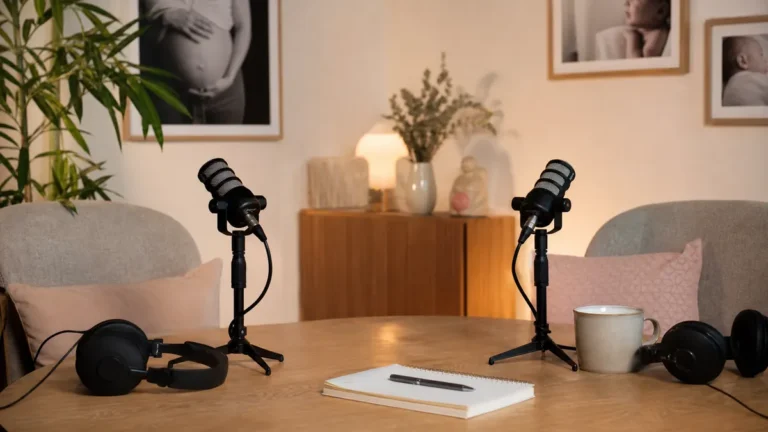 Imagen editorial sobre Nuevo Podcast: Maternidad Real. Desmitificando el mundo rosa de la maternidad con Laura de elembara...